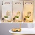 thumbnail image 2 of Lámparas de Mesa y Buró de Ratán, lamparas de Mesa Recamara,Lámpara de Mesilla de Noche con Bombillas, 2 Puertos de USB y Enchufe, Lampara de Escritorio Dormitorio, Sala (Oro-1P), 2 of 7
