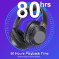 thumbnail image 3 of Auriculares YMOO Y7Pro Bluetooth 5.3 Hybrid ANC 80H Playtime, 3 of 9