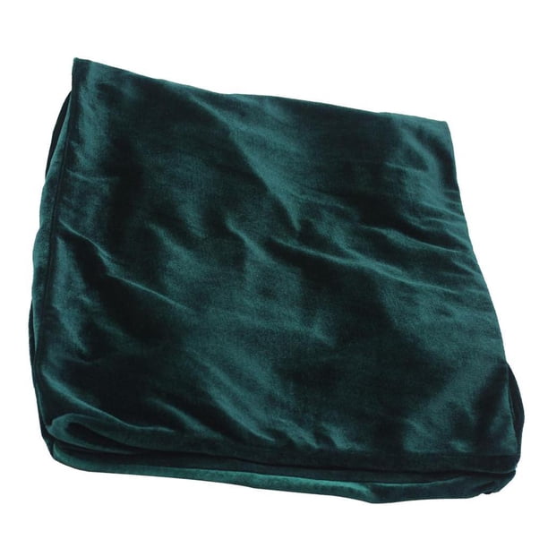 Funda suave de Pleuche para taburete de piano, antiarañazos, para asiento doble de piano Verde