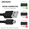 thumbnail image 2 of Cable USB BRENDAZ Micro USB de carga rápida de 3 pies (paquete de 2), 2 of 7