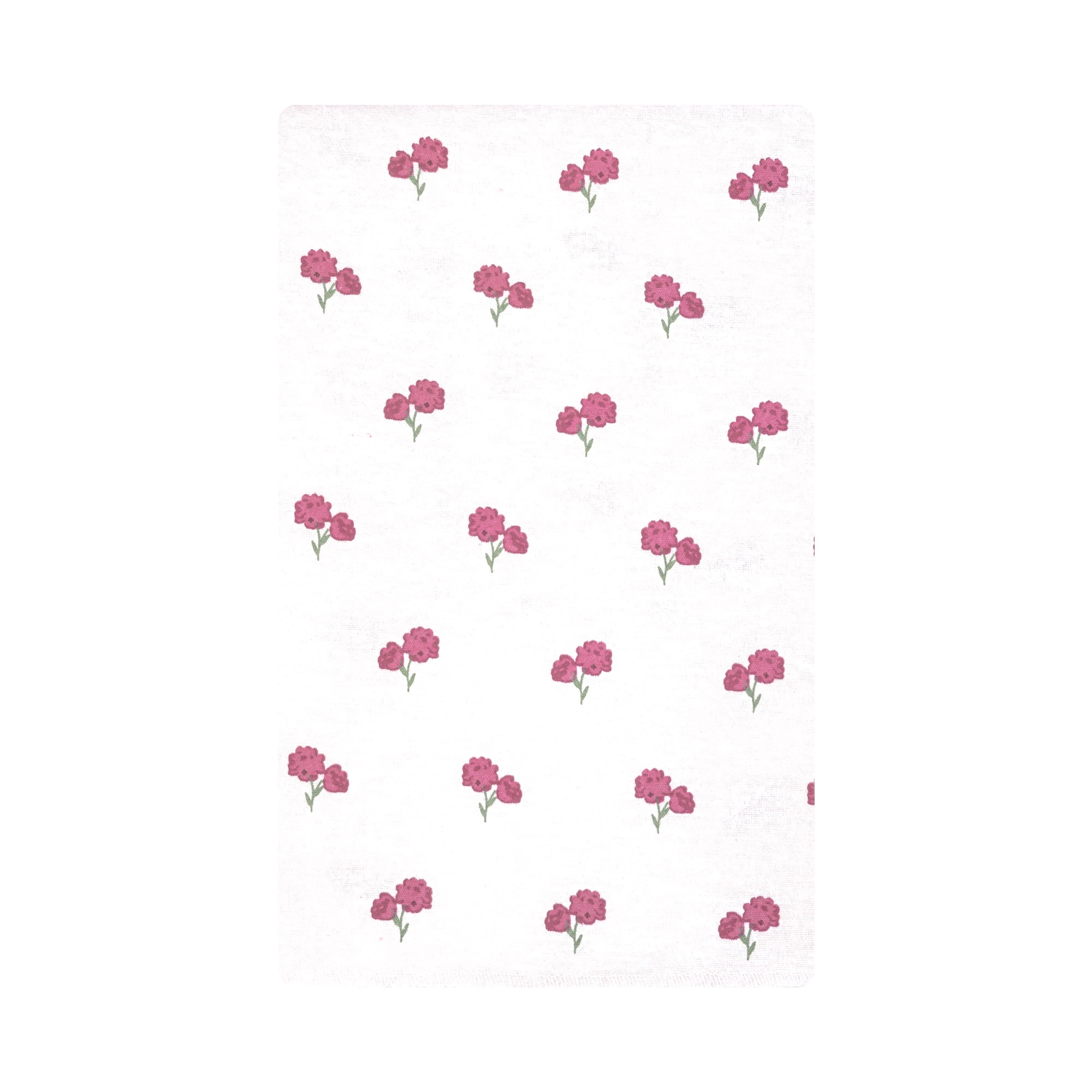 Hudson Baby Unisex Baby Cotton Poly Flannel Burp Cloths, Wild Rose Floral, One Size