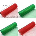 thumbnail image 7 of Poly Deco Mesh 10 inch x 10 Yards Each Roll, Metallic Foil Mesh Robbin Red/Green Set for Festival Wreaths, Swags, Craft, Party and Decorating Supplies - 4 Rolls, 7 of 7