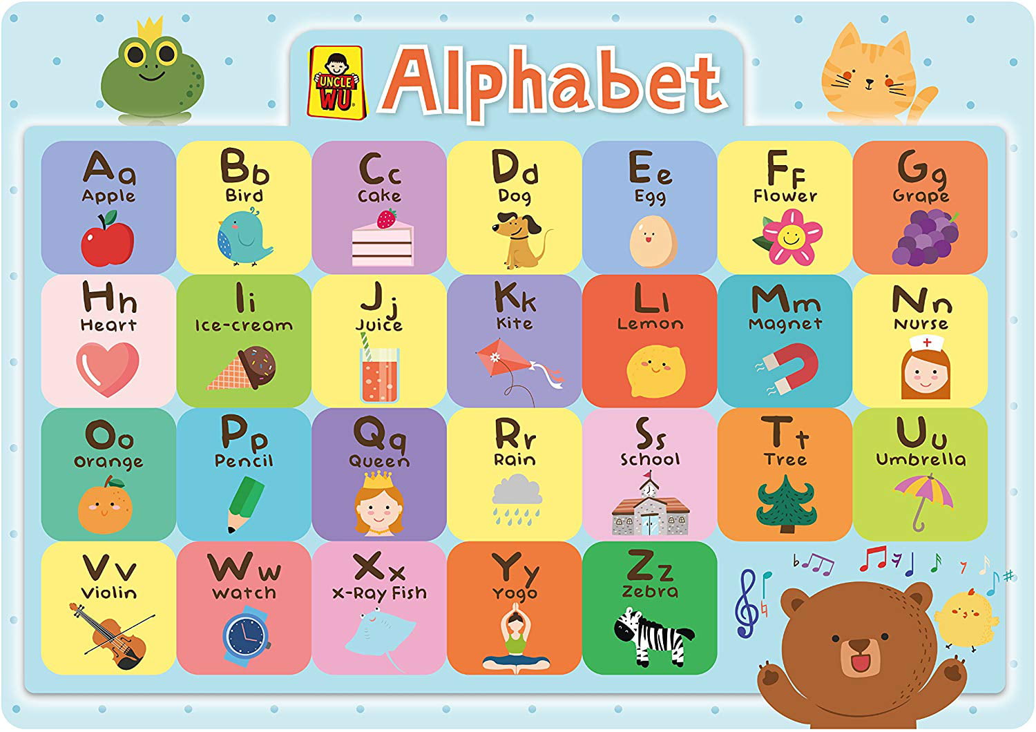 Alphabet Children's Educational Placemat Learning Mealtime Dishwasher safe ABC 