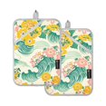 thumbnail image 7 of Yayeee Pot Holders Kitchen Heat Resistant with Pocket 7"x9.8" Cotton Oven Cooking Hot Pads, Floral Wave, 7 of 7