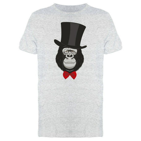 Elegant Gorilla In Top Hat Tee Men's -Image by Shutterstock