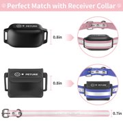 PetJoy Adjustable Dog Collar ,Waterproof TPU Collar Strap,Shock Collar Replacement Strap for Most of Training Collar,Dog Collar for Small Medium Large Dogs,Pink Blue