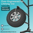 thumbnail image 4 of IKIMI Adjustable Kayak Storage Rack - Durable Stand for Kayaks, Canoes, Paddle Boards, Indoor/Outdoor Use, 4 of 8