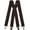 Dark Grey, variant on Men’s Braces/Suspenders with Heavy Duty X-Shape Design and Extra Wide Straps - 5cm