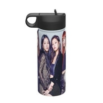 Blackpink Kids Insulated Water Bottle With Straw - 18 Oz Stainless Steel Double Wall Vacuum Cup, Leakproof, Bpa Free, Suitable For Boys And Girls