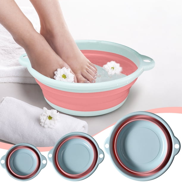 Lavabo plegable Lavabo portátil multiusos | Recipiente plegable para platos de plástico TPR | Ahorro de espacio con asas y orificio para colgar | Fregadero para acampar | Tabla de cortar | Colador