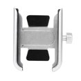 thumbnail image 2 of Soporte para teléfono Soporte para teléfono de motocicleta Aleación de aluminio Soporte giratorio para teléfono móvil, Plata, Manillar, Recargable seitruly EL001665-05B, 2 of 2