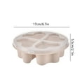 thumbnail image 3 of HengDidi Heart-Shaped Compartment Snack Box Bento Style with Lid Stackable for Food Storage Fruit Candy Reusable Kitchen Containers, 3 of 6