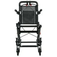 thumbnail image 3 of Lightweight Wheelchair - Aluminum Alloy Foldable Transport Chair for Adults with Self-Locking Brakes & Solid Tires,Flip-Back Desk-Length,15.8 inch Wide Seat, 286lbs Capacity, 3 of 8