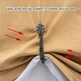thumbnail image 4 of 1 Pair Multi-Function Magnetic Clothing Clip with Chain Multi-Purpose Pinless Brooch Metal Buttons Clip Clothes Shawl Scarf Trouser Legs Cuff Magnet Pin Buckle, 4 of 8