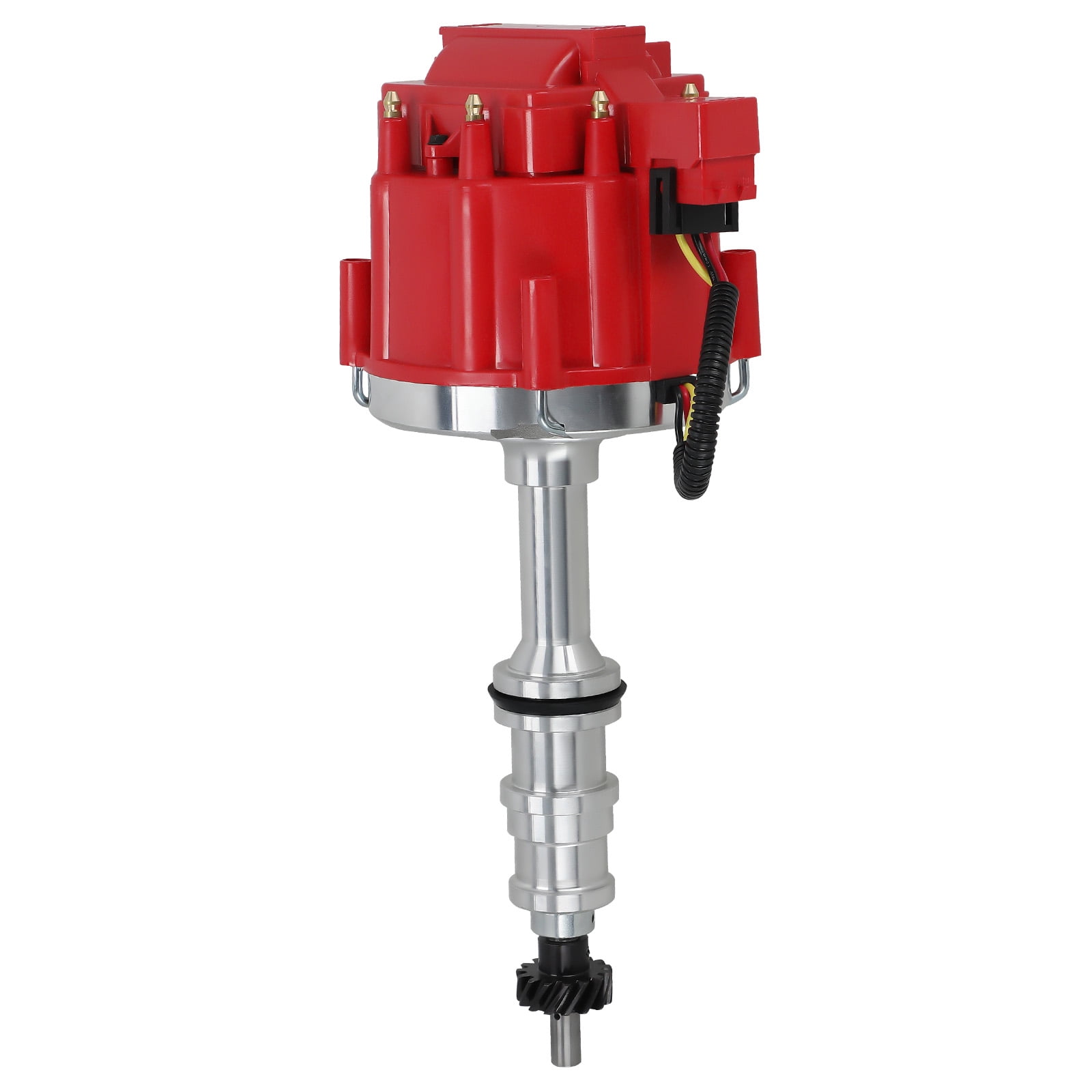 Maxpeedingrods HEI Distributor for Ford FE Big Block 352 360 390 427 428 V8 5.8L-7.0L 1/4" Shaft, Replacement for HEI008RD R26453 AR37859