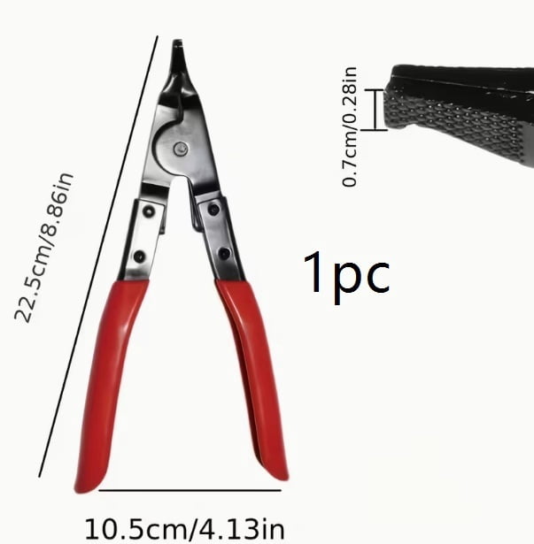 Professional Grade Circlip Pliers - Non-Slip Grip Manual Retaining Ring Installation Tool for Automotive, Bicycle, and Industrial Applications