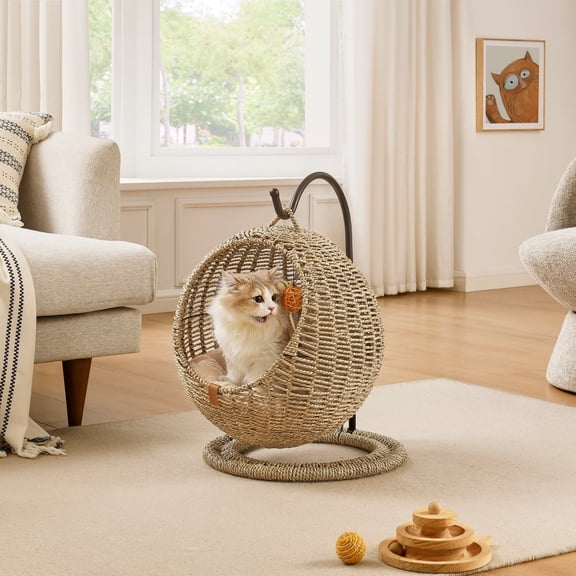 Sam's Pets Nala Hanging Egg Cat  Condo In Beige