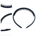thumbnail image 4 of Unique Bargains 4Pcs Teeth Comb Headbands for Women Non-Slip Head Bands Ladies Hair Hoop Wine Red Black Blue Navy Blue, 4 of 7