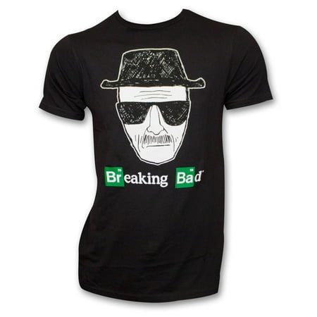 Breaking Bad Sketch Face Shirt Black (Best Breaking Bad Shirts)