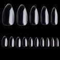 thumbnail image 1 of IKemiter 500pcs/ Pack Natural Color Oval Pointy Full False Nail Tips Almond Shape Acrylic Gel Claw, 1 of 7