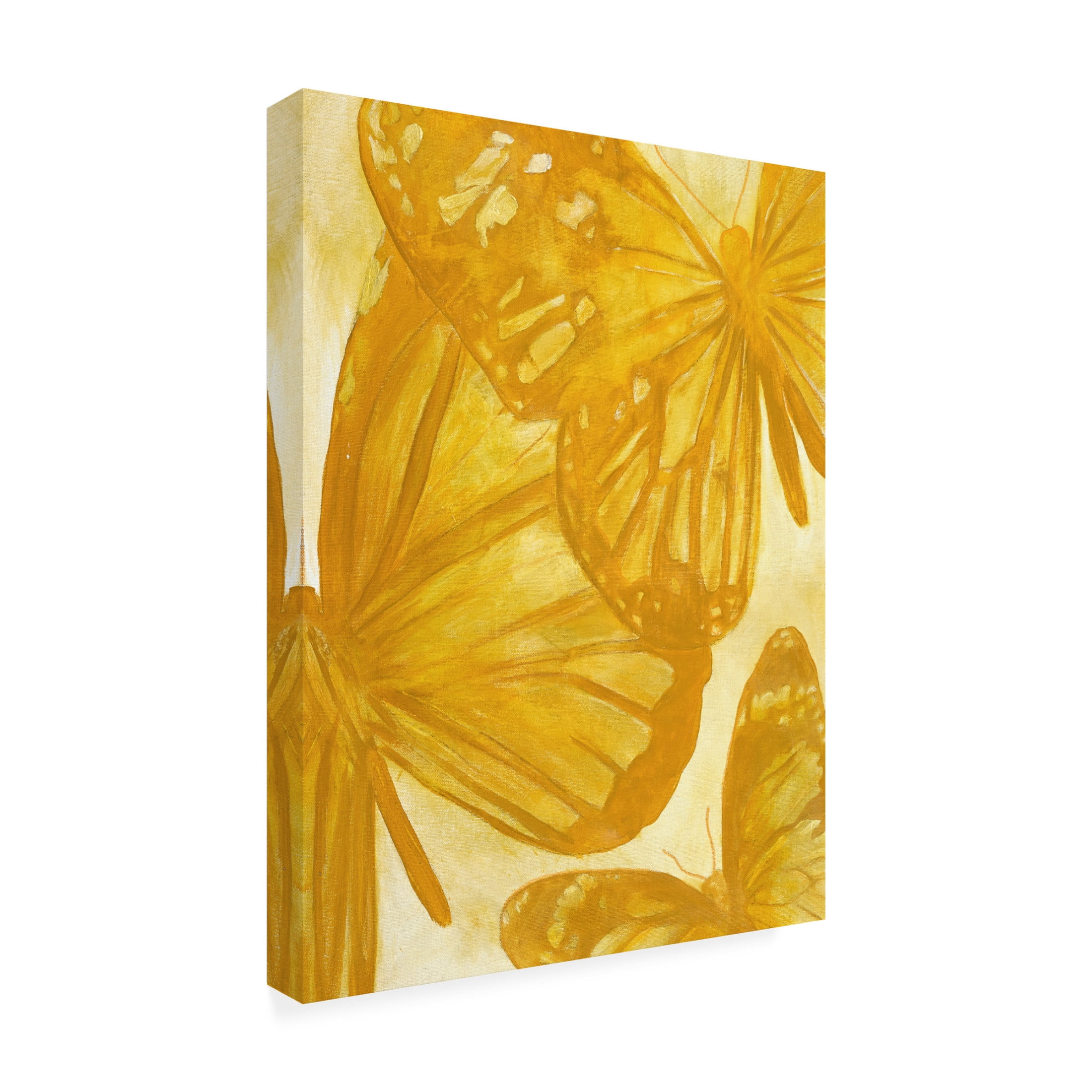 Canvas Wall Art - Design Fabrikken 'Papillions' Wall Art for Living Room, Bedroom, or Office Décor by Trademark Fine Art - 14 x 19 Inches