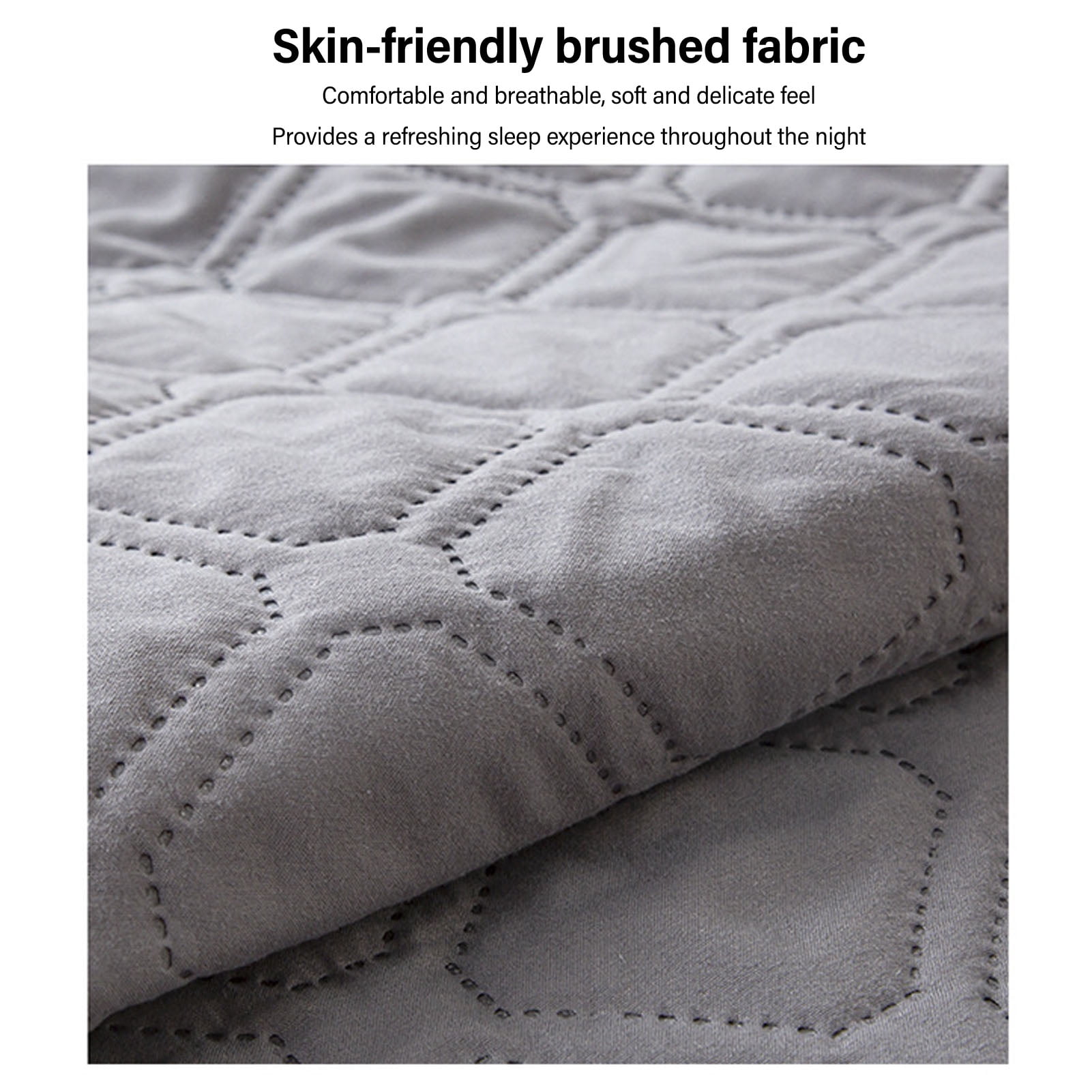 Nieyigj Mattress Cover Waterproof PEVA Fitted Sheet Protector Gray, 53.1x74.8 in / 135x190 cm