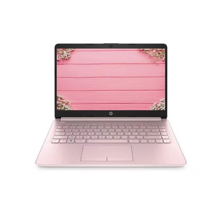 New HP 14" HD Display Student and Business Laptop, Intel Celeron N4120, 4GB RAM, 64GB eMMC, 1 Year Office 365, Webcam, HDMI, Wi-Fi, RJ-45, Windows 11 Home, Pink