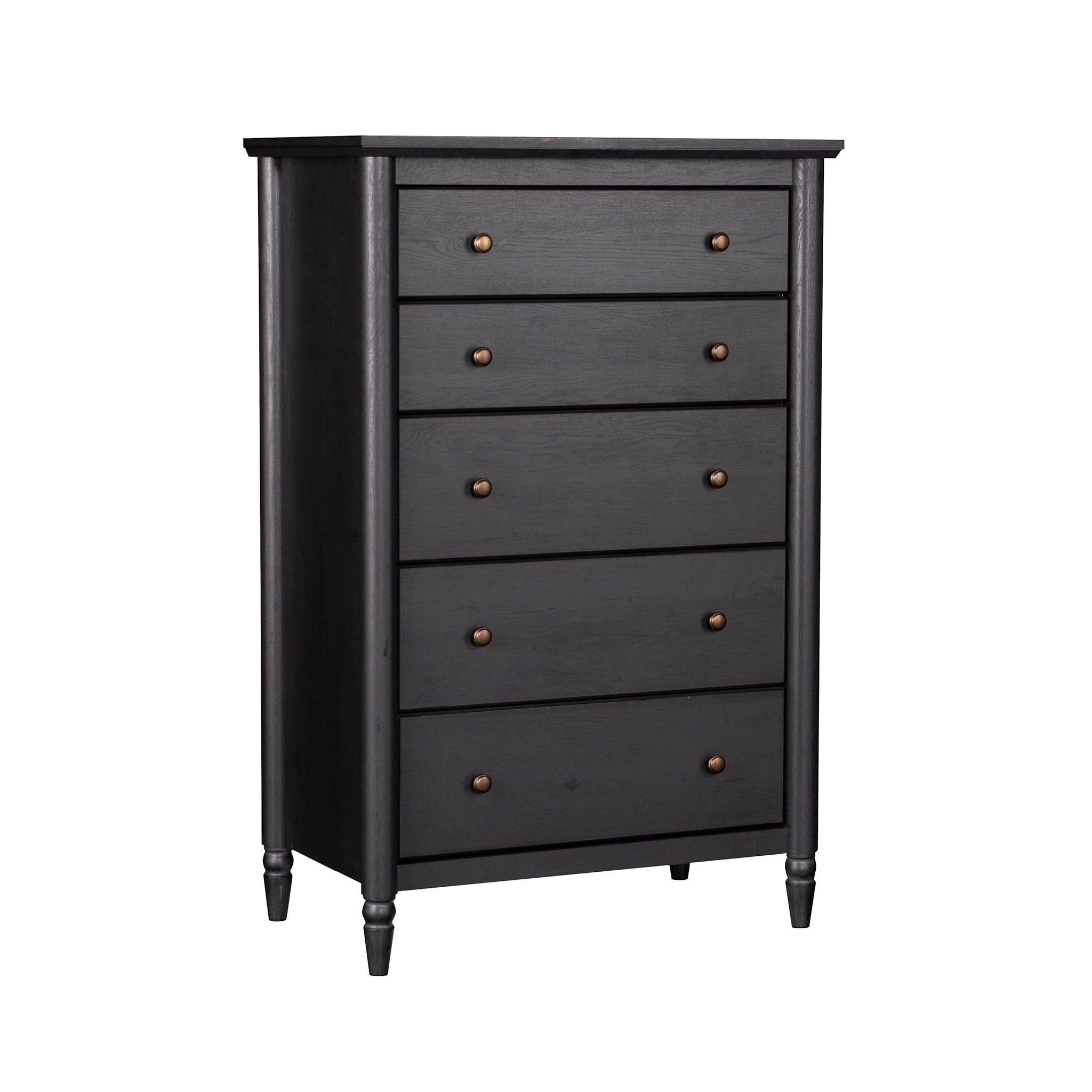 My Texas House Monroe 5-Drawer Dresser, Raven Black Oak Finish