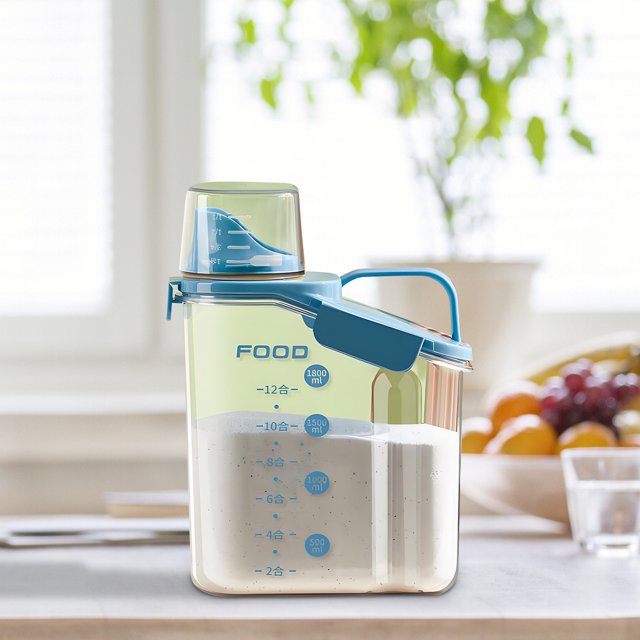 Puntoco Liquidación de suministros de cocina Cubo de arroz sellado Cubo de comida para perros Cubo de comida Cubo de granos misceláneos para el hogar Cubo de almacenamiento de granos a prueba de a