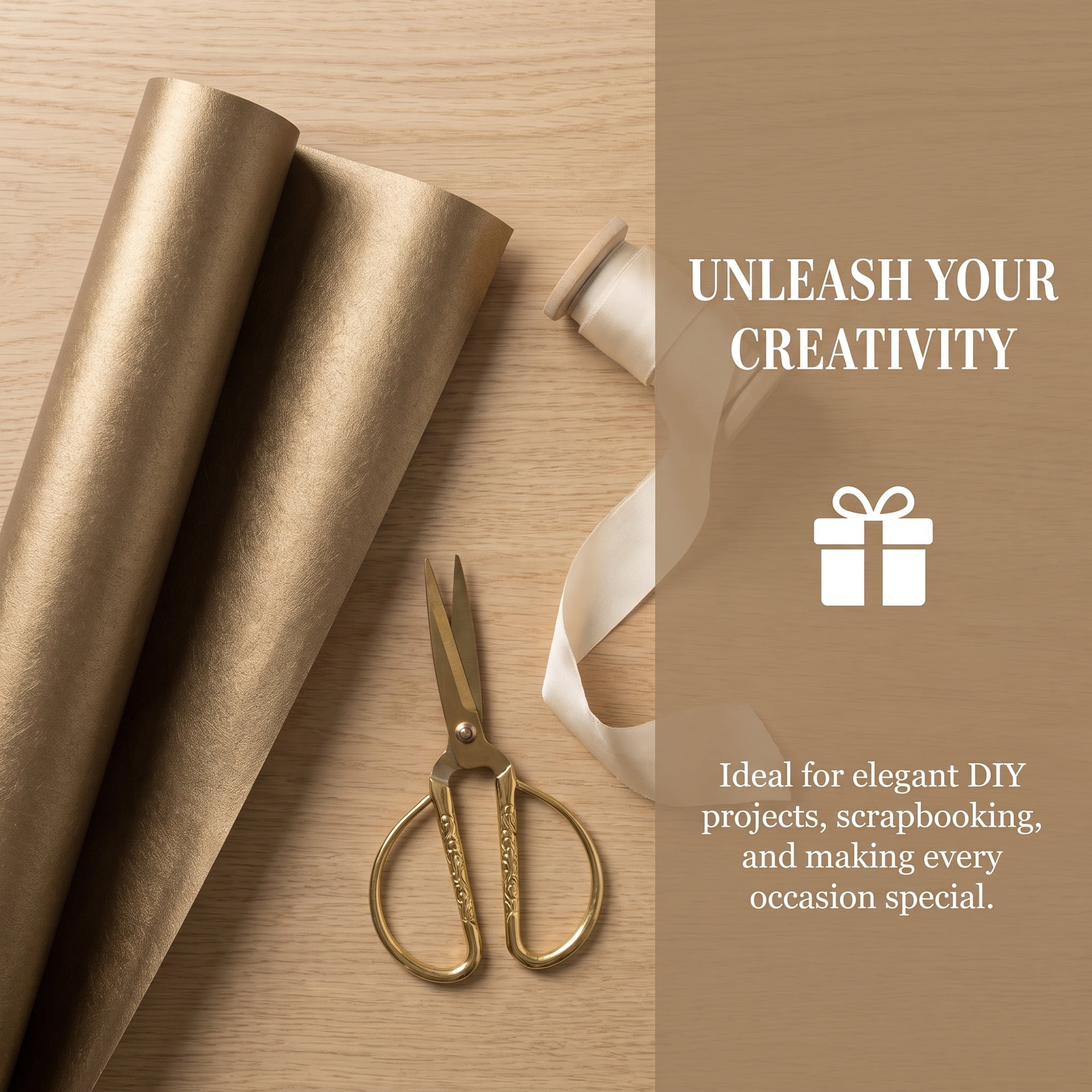 Unique Bargains 3Pcs Heavyweight Matte Gift Wrapping Paper Brown 27.6" x 19.7"