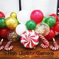 thumbnail image 5 of Kit de arco de guirnalda de globos navideños Apuakthei: globos de caramelo con confeti rojo, verde y dorado para decoración de fiestas navideñas, 5 of 5