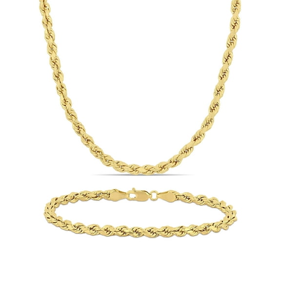 Everly Women's 10k Yellow Gold Bracelet Jewelry Set