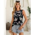 thumbnail image 3 of Zeagoo Crew Neck Tank Top Women Summer Loose Fit Tunic Tops Dressy Tanks Basic Sleeveless Shirt, 3 of 5