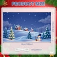 thumbnail image 2 of Winter Wonderland Banner Snowy Scene Christmas Decorations Snowman Backdrop for Holiday Party Celebration Festive Display, 2 of 9