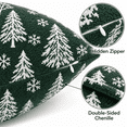 thumbnail image 4 of LOMYOLO Christmas Throw Pillow Covers Set of 2, 20x20IN Chenille Double Side Xmas Decorative Pillow Covers Soft Farmhouse Holiday Cushion Covers for Sofa Couch Bed, Christmas Tree Reindeer Snowflake, 4 of 8