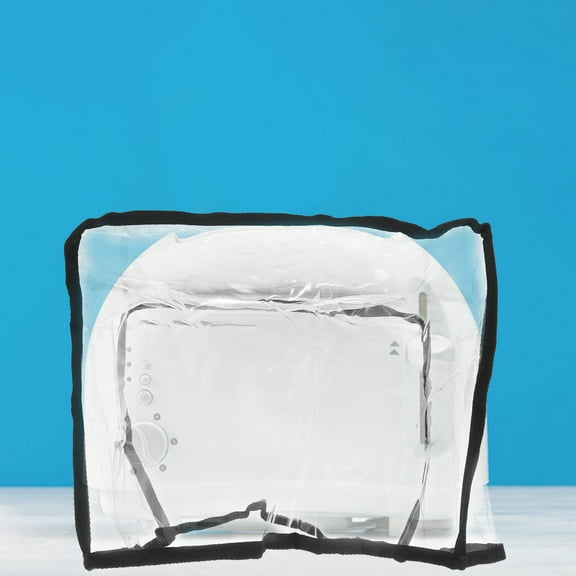 Houderco 1Set Clear Toaster Dust Cover Rectangular PVC Material For Home Use Kitchen Appliances Protection