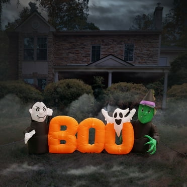 Haunted Hill Farm Inflatable Boo Sign, 3.5-ft.