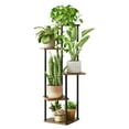 thumbnail image 4 of Bamworld Tall Plant Stand Indoor 5 Tier Metal Plant Shelf Brown Plant stand for Multiple Plants Small Plants Pots Flower Stand Pot Holder for Patio Garden Corner Balcony Living Room, 4 of 7