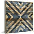 thumbnail image 2 of Marmont Hill Converging Blues Pinewood Wall Art, 2 of 7