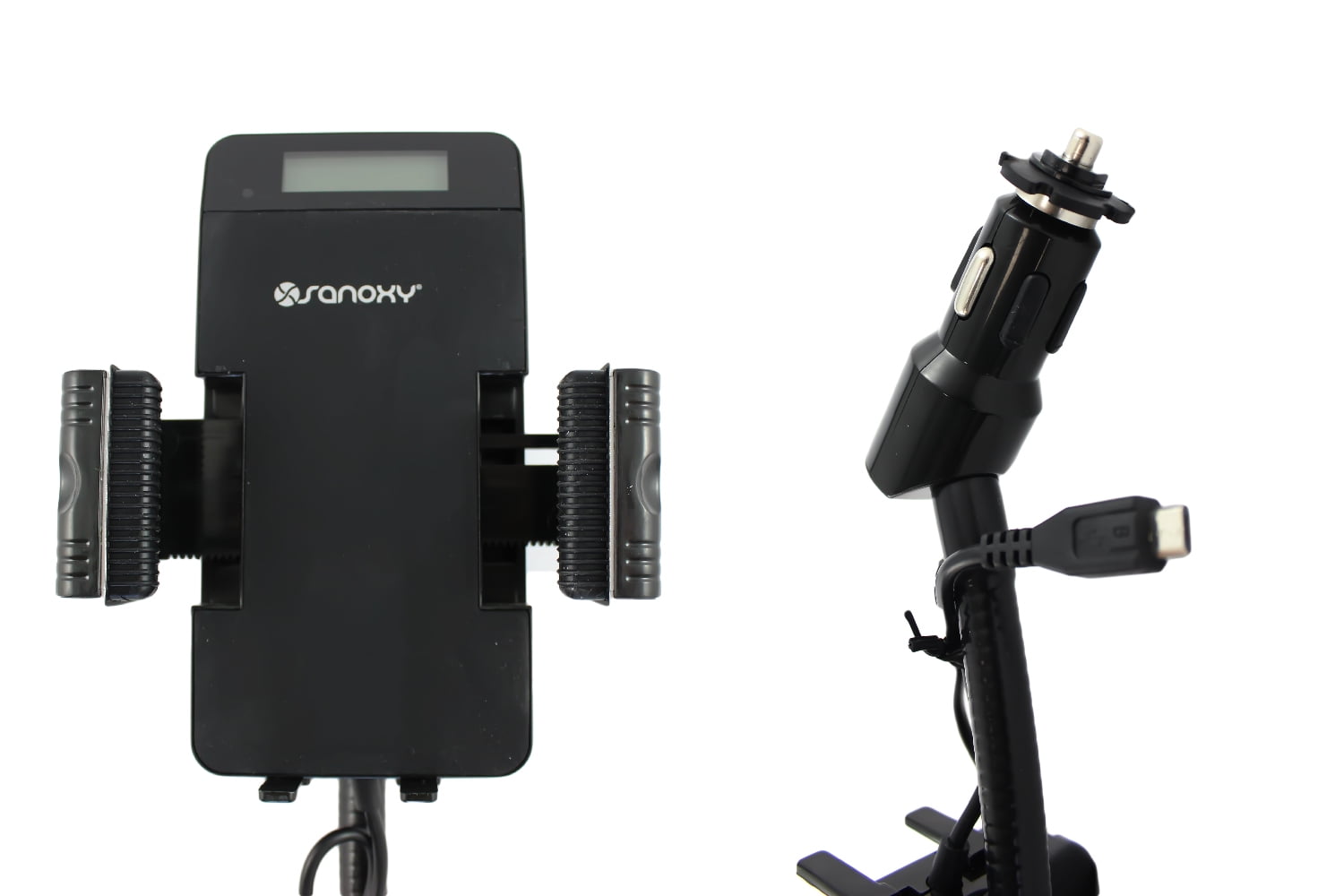 FM Transmitter Universal Car Mount, SANOXY Car Cradle Charging Dock