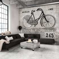 Tiptophomedecor Vintage Wallpaper Wall Mural - Bicycle In 1902