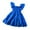 Blue, variant on yillto Girls Smocked Dress Ruffle Sleeveless Summer Casual Sundress Princess Dress for Toddlers Girl