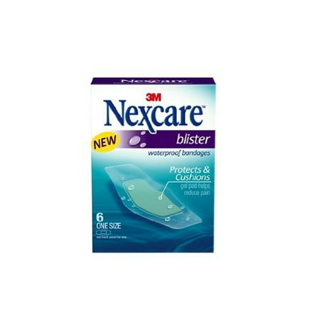 Nexcare BWB-06 Blister Waterproof Bandages, One Size, 6