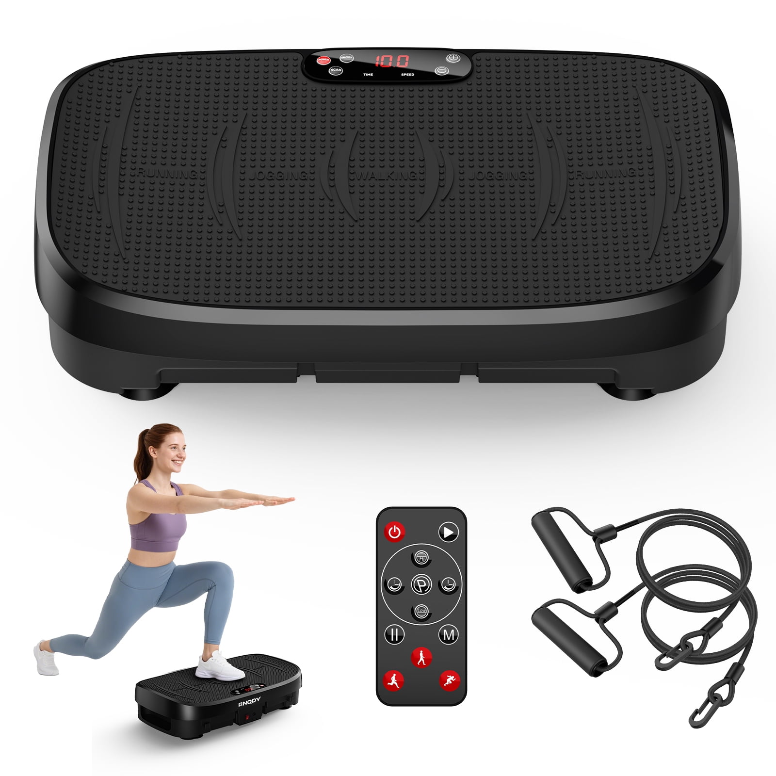 Anqdy Vibration Plate Exercise Machine for Home Fitness & Whole Body Workout, 450 Lbs Capacity
