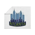 thumbnail image 3 of CafePress - Atlanta Skyline Newwave Cool Throw Blanket - Soft Fleece Throw Blanket, 50"x60" for All Ages, 3 of 4