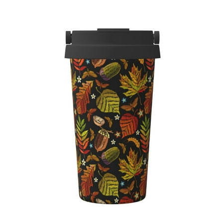 

Junzan Vintage Autumn Plants Butterfly for Stainless Steel Vacuum Insulated Tumbler - Reusable Insulated Cold Brew Iced Coffee Cup Thermos -Gifts for Women Men Him Her