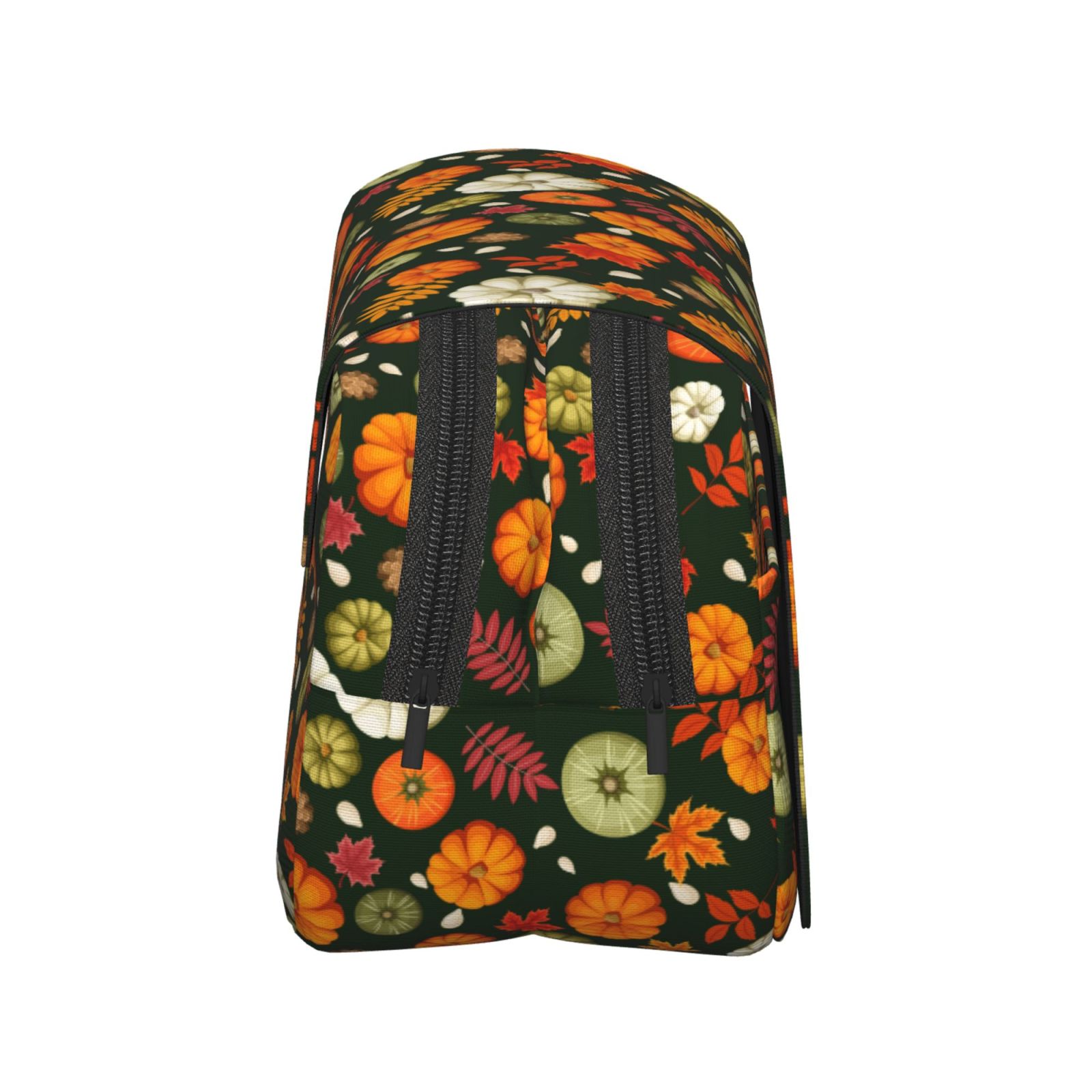 Rateoe Harvest Pumpkins Pattern Double Clamshell Pen Case, Storage Organizer with Two Zipper Compartments– Holds Up to 50 Pencils & Pens