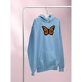 thumbnail image 3 of Monarch Butterfly Art Hoodie Women -Image by Shutterstock, Female 5X-Large, 3 of 4