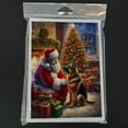 thumbnail image 3 of German Shepherd and Santa Claus Greeting Cards Pack of 8 7 in x 5 in, 3 of 3