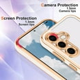 thumbnail image 6 of MYKOMI Magnetic Compatible with Samsung Galaxy A35/A55 Case [Compatible with MagSafe] Full Camera Lens Protector Luxury Plating Soft Clear Silicone Cover for Women Men Shockproof Phone Case, 6 of 8
